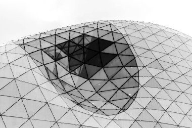 Hollanda Eindhoven 'daki damlacıklı mimarinin güzel bir fotoğrafı.