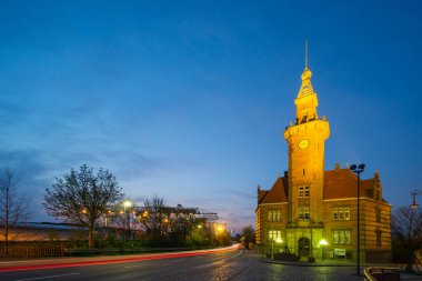 Dortmund, Kuzey Ren-Vestfalya, Almanya 'daki eski Liman İdaresi Binası.