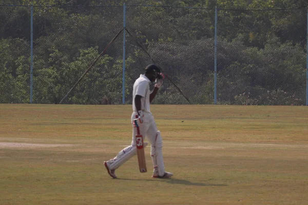 Eine Nahaufnahme Eines Cricketspiels Hyderabad Collage — Stockfoto