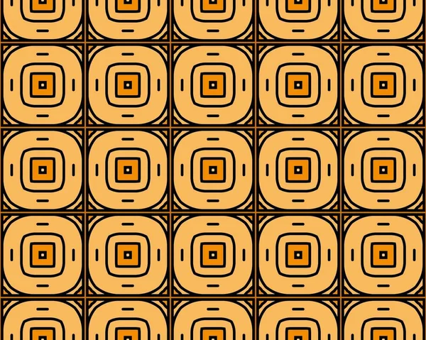 Illustration Eines Quadratischen Nahtlosen Musters Orange — Stockfoto