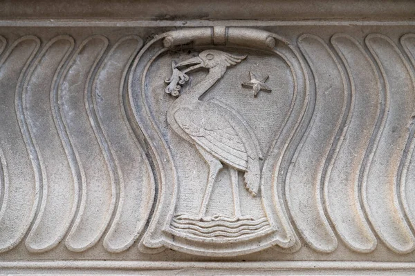 Les Détails Architecturaux Oiseau Foie Liverpool — Photo