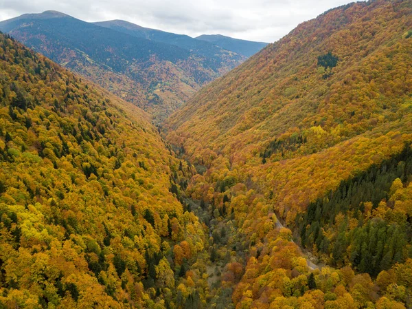 Een Schilderachtig Uitzicht Bergketens Van Rila Bulgarije Herfst — Stockfoto