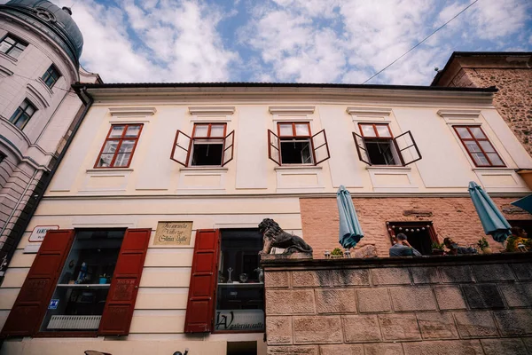 Vista Panorámica Edificio Histórico Centro Zagreb Croacia — Foto de Stock