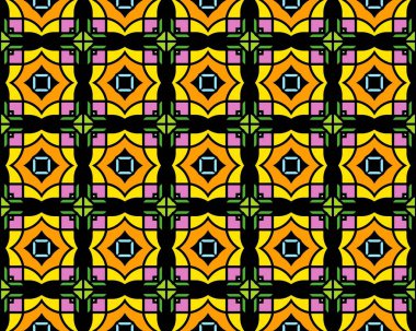 Kusursuz bir kiremit deseninin 3 boyutlu çizimi