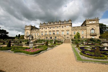The Harewood House of England in the UK clipart