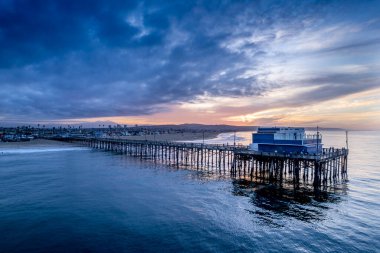 California 'daki Newport Sahili' ne yakın çekim.