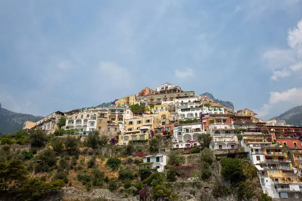 Una Impresionante Vista Del Pueblo Positano Costa Amalfi Sur Italia —  Fotos de Stock