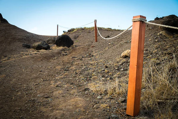 Closeup Walkway Railing Kaena Point — Stock Photo, Image