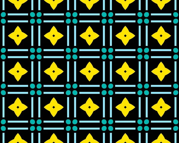 Eine Nahtlose Muster Hintergrundillustration Verschiedenen Farben Und Geometrischen Formen — Stockfoto