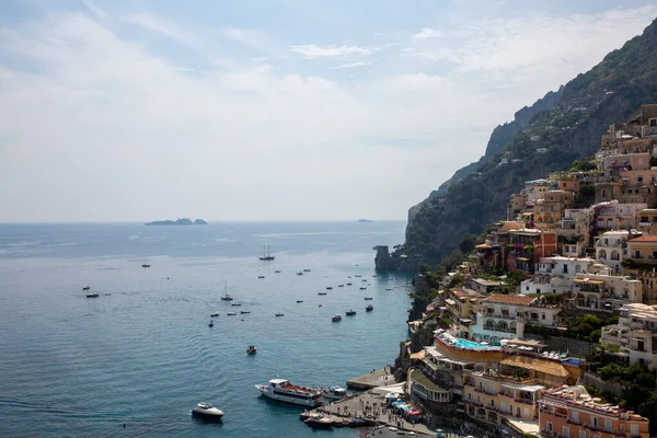 Una Impresionante Vista Del Pueblo Positano Costa Amalfi Sur Italia — Foto de Stock