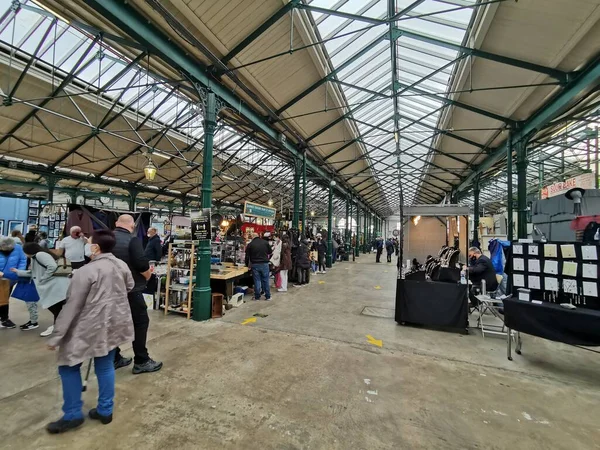 Drukke George Market Belfast Verenigd Koninkrijk — Stockfoto