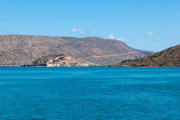 Een Prachtig Uitzicht Zee Matala Griekenland Een Zonnige Dag — Stockfoto
