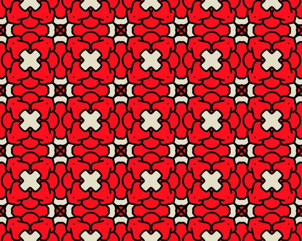 Red Seamless Illustration Abstract Patterns — Stock Photo, Image
