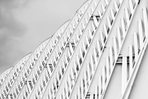 アテネオリンピック都市構造アート黒と白 — ストック写真