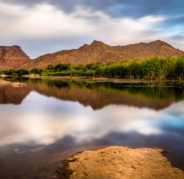 Beautiful Landscape Salt River Mountains Background — Stock Photo, Image