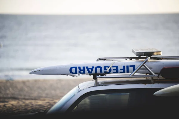 Auto Bagnino Laguna Beach Con Sfondo Del Mare California — Foto Stock