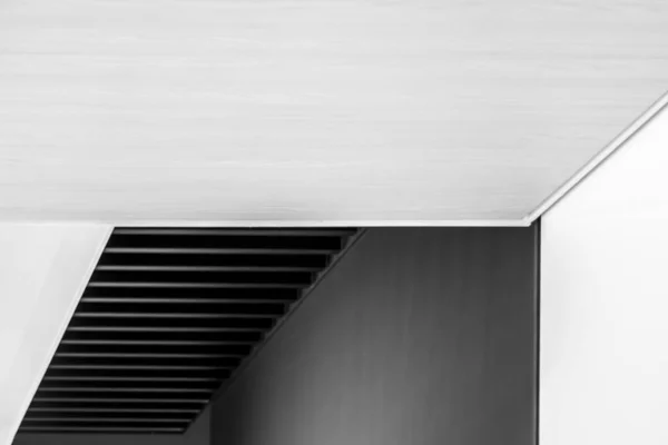 Abstracto Arquitetonicamente Projetar Escadas Escala Cinza — Fotografia de Stock