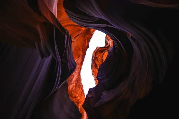 Une Vue Panoramique Sur Les Murs Grès Antelope Canyon Arizona — Photo