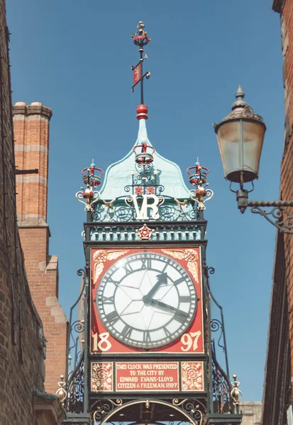 Een Close Van Eastgate Clock Chester Engeland — Stockfoto