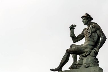 Glasgow, İskoçya 'daki Merkür heykeli.