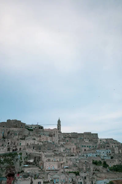 Una Hermosa Vista Famosa Ciudad Antigua Matera Italia —  Fotos de Stock