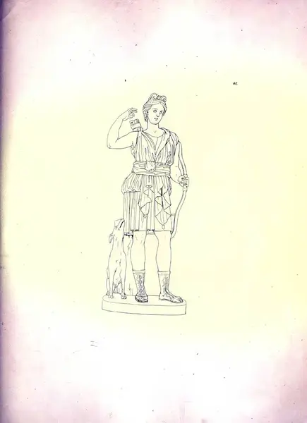 Ett Foto 19Th Century Vintage Illustration Grekisk Romersk Mytologi Och — Stockfoto