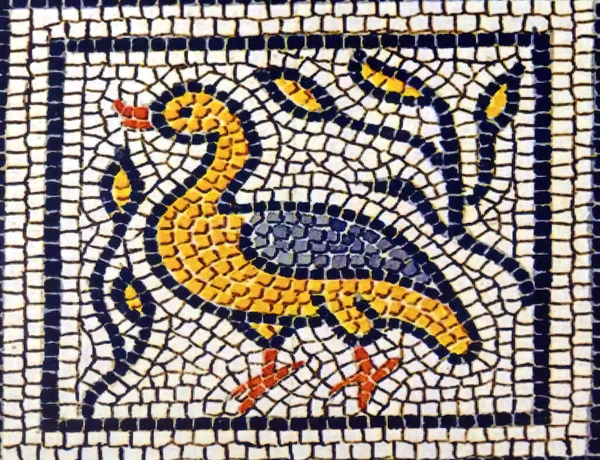 Diseño Mosaico Romano Del Siglo Isla Kos Grecia — Foto de Stock