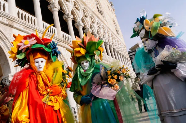 Group People Costumes Carneval — Stock Photo, Image