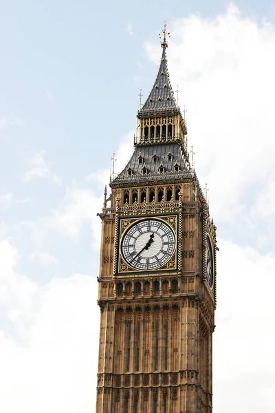 Ιστορικός Πύργος Big Ben Του Λονδίνου Στο Ηνωμένο Βασίλειο — Φωτογραφία Αρχείου