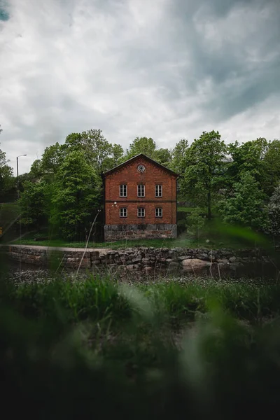 Uma Foto Vertical Vantaanjoki Helsinki Finlândia — Fotografia de Stock