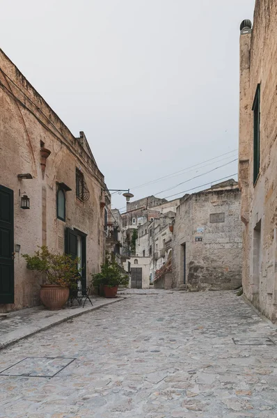 Piękny Widok Słynne Starożytne Miasto Matera Włoszech — Zdjęcie stockowe