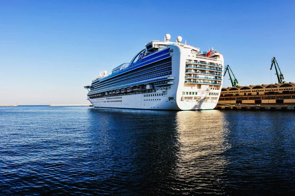 Closeup Emerland Princes Cruise Ferry Gdynia Harbor — Stock Photo, Image