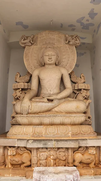 Escultura Udayagiri Las Cuevas Khandagiri Cerca Ciudad Bhubaneswar Odisha India — Foto de Stock