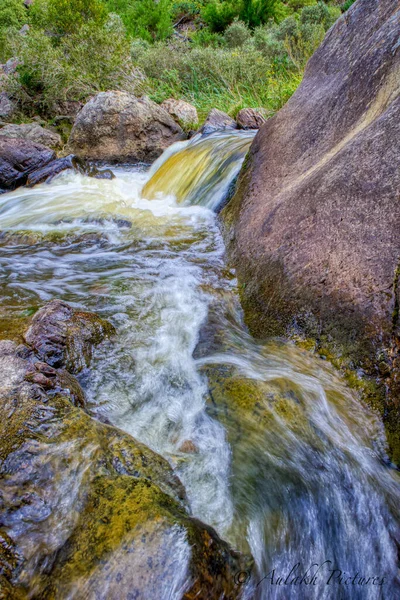 Vertikální Záběr Řeky Werribee Gorge Austrálii — Stock fotografie