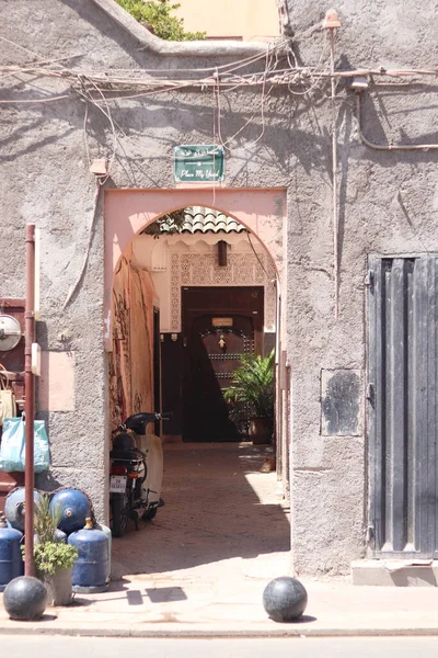 Ένα Τυπικό Άνοιγμα Μια Πόλη Του Μαρόκου — Φωτογραφία Αρχείου