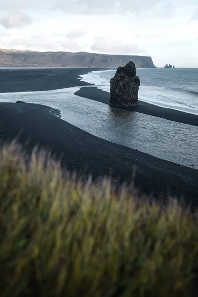 Μαγευτική Θέα Της Ακτογραμμής Στην Ισλανδία Κοντά Στην Πόλη Vik — Φωτογραφία Αρχείου