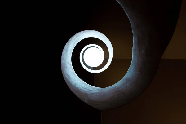 Padrão Espiral Que Leva Luz — Fotografia de Stock