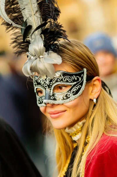 Una Femmina Costume Carnevale — Foto Stock