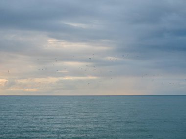 Bulutlu gökyüzünün güzel bir görüntüsü