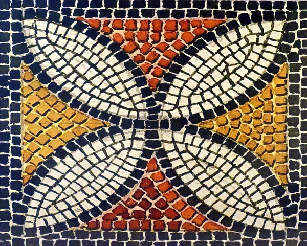 Design Mosaïque Romaine 5Ème Siècle Après Île Kos Grèce — Photo