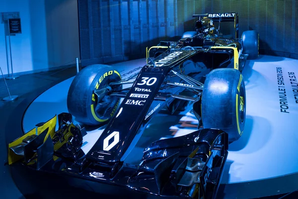 Renault Formule Mistr Světa Motorsportu Závodní Auto Displeji Paříž Francie — Stock fotografie