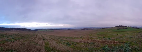 Take Look Scenic Panorama View Natural Landscape Cloudy Sky — Stock Photo, Image