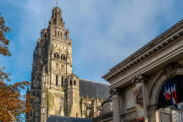 Tours Cathedral Una Chiesa Cattolica Romana Situata Tours Indre Loire — Foto Stock