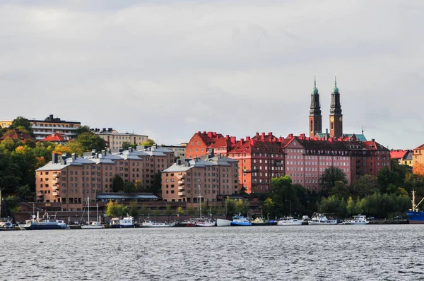 Een Close Van Wijk Sodermalm Zweedse Hoofdstad Stockholm — Stockfoto