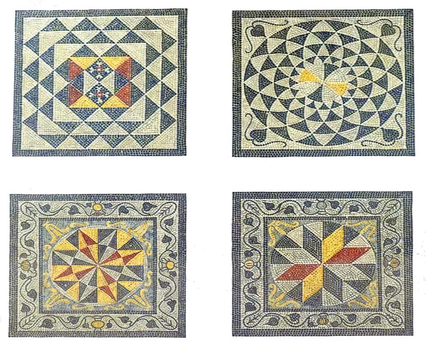5Th Century Roman Mosaic Design Island Kos Greece — Stock Photo, Image