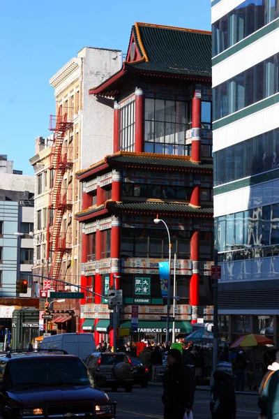 Vertical Shot Chinatown New York City — Stock Photo, Image