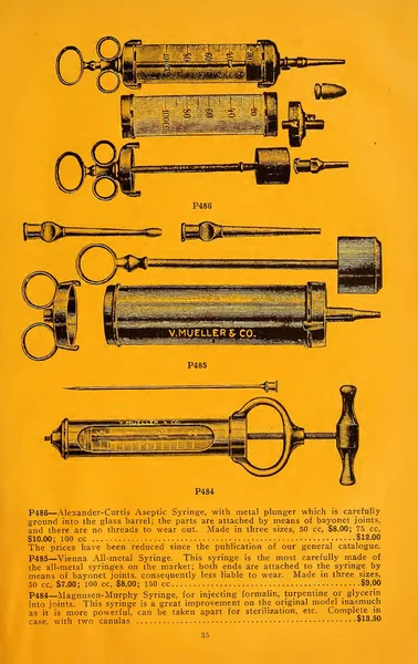 19Th Century Surgical Instruments Catalog — Stock Photo, Image