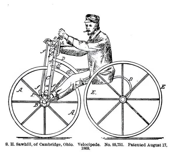 Ilustracja Wiecznego Roweru Vintage — Zdjęcie stockowe