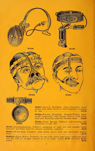 Χειρουργικά Εργαλεία Του 19Ου Αιώνα Από Κατάλογο — Φωτογραφία Αρχείου