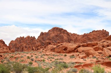 İtfaiye Parkı Vadisi. Nevada, ABD 'de halk eğlencesi ve doğa koruma alanı.